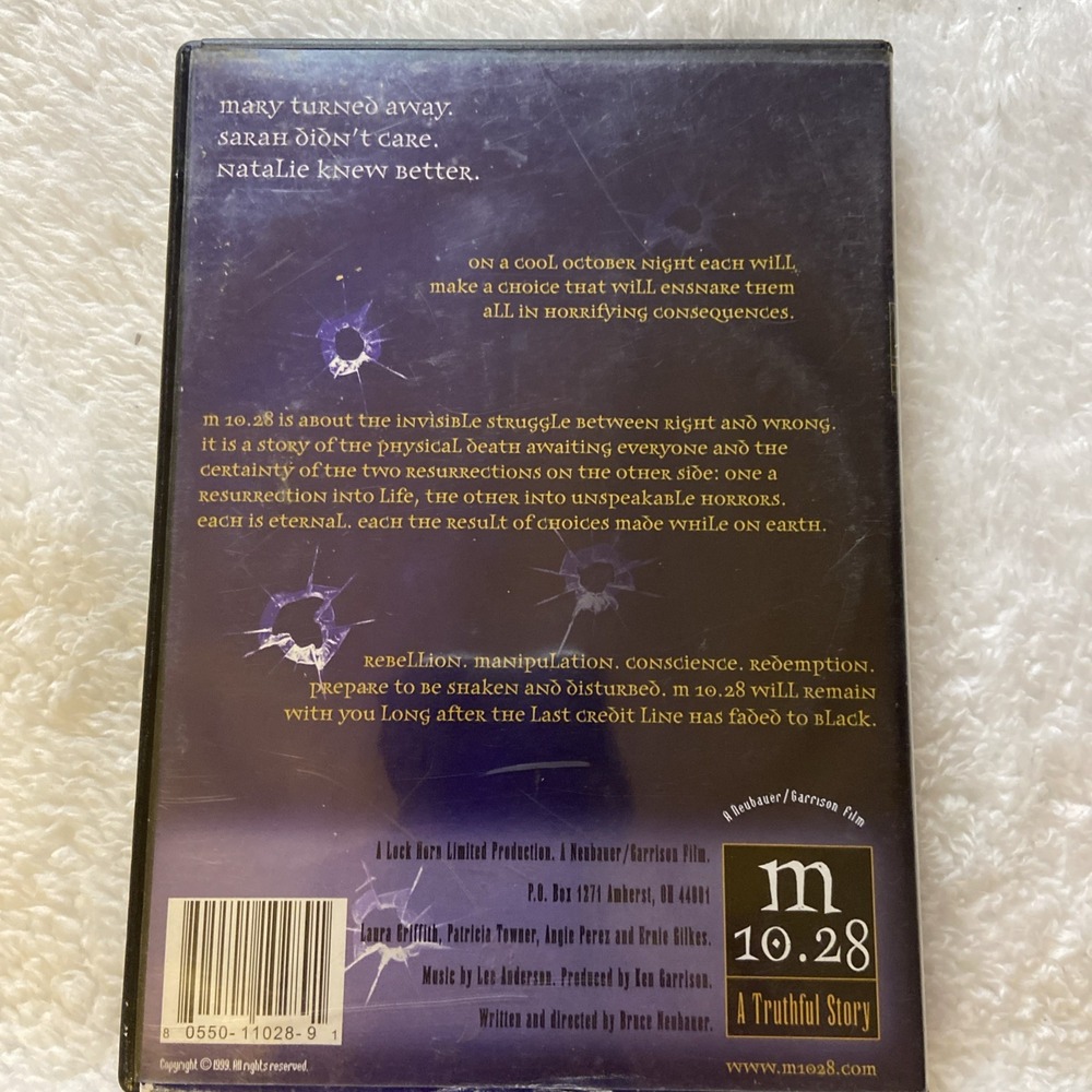 m 10.28 A Truthful Story Dvd 1999 1028 M1028 Bruce Neubauer Laura Griffith Movie - Picture 5 of 14